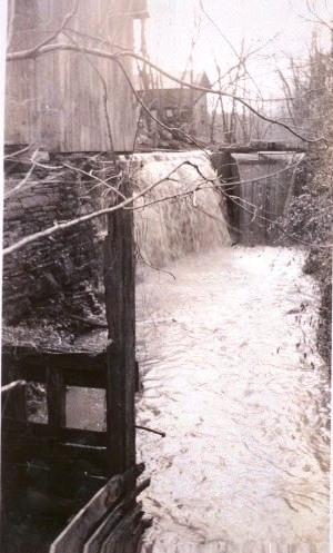 Historic image of raceway at flood