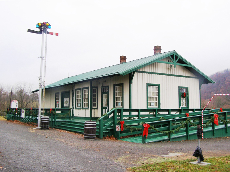 Restored train depot