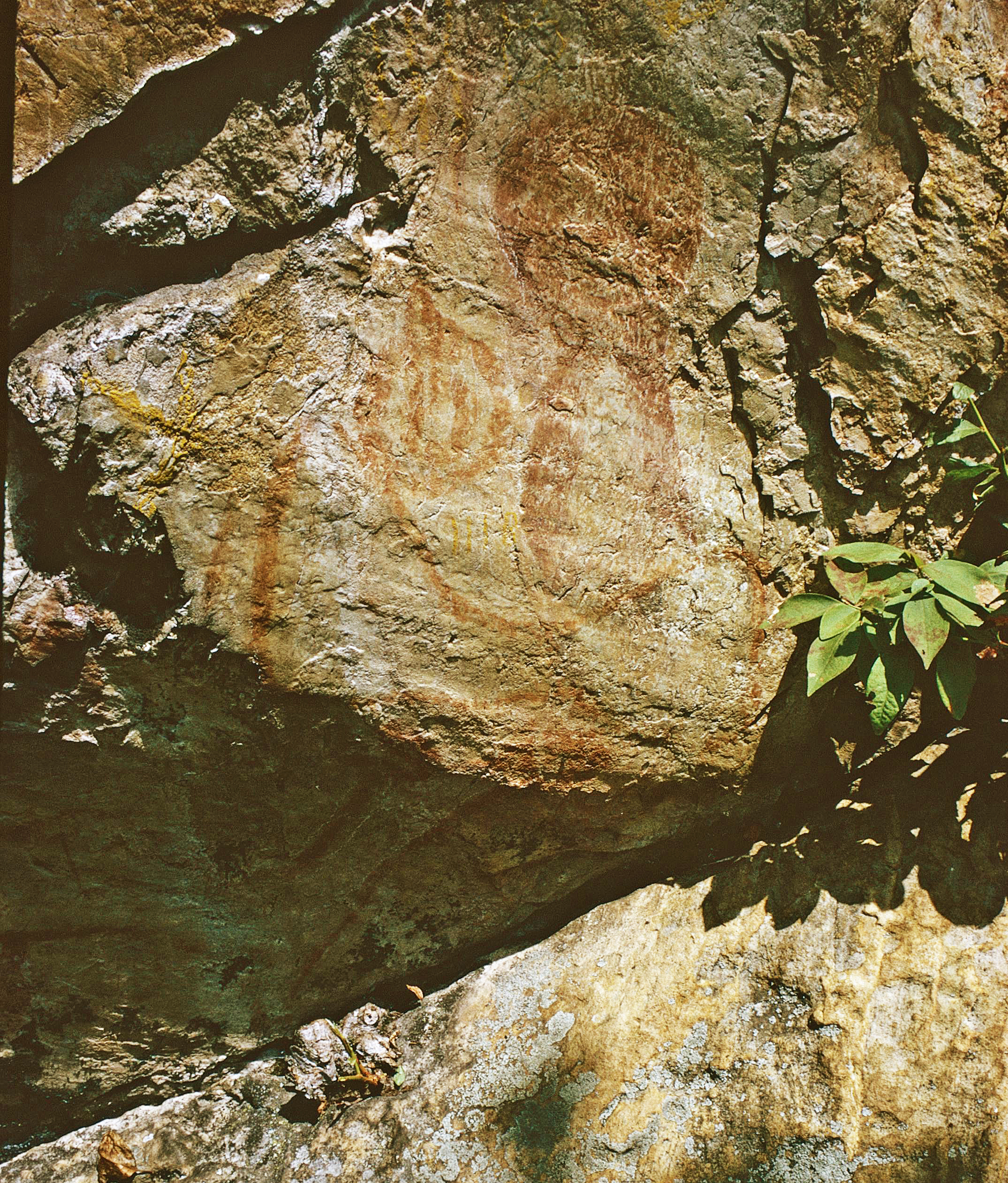 Indian Paintings on Paint Lick Mountain