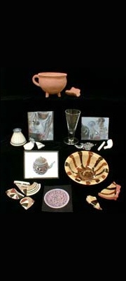 Barbara Heath under the sponsorship of the Council of Virginia Archaeologists. It is organized around three archaeological sites in Virginia and contains artifacts; artifact identification flash cards; maps and site plans; a card game based on foodways; and explanatory material on each site. The kit circulates at no cost. Museums, teachers, and educational organizations may make a reservation to borrow the kit by contacting Keith Egloff at 804.367.2323 ext. 131 (phone) or 804.367.2392 (fax); or contact the nearest Department of Historic Resources (DHR) regional office.