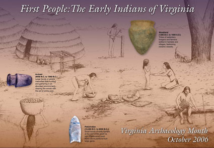Archaeology-month poster 2006: First People