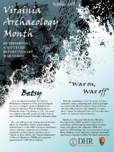 2019 Archaeology Month poster.