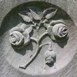 FLOWERING BRANCH WITH BROKEN BUD: Loss of a child. The blooms represent the grieving parents.