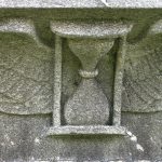 HOURGLASS: Symbolizes the transience of life. With wings, it is the symbolic depiction of the Latin phrase tempus fugit (literally “time flies”).
