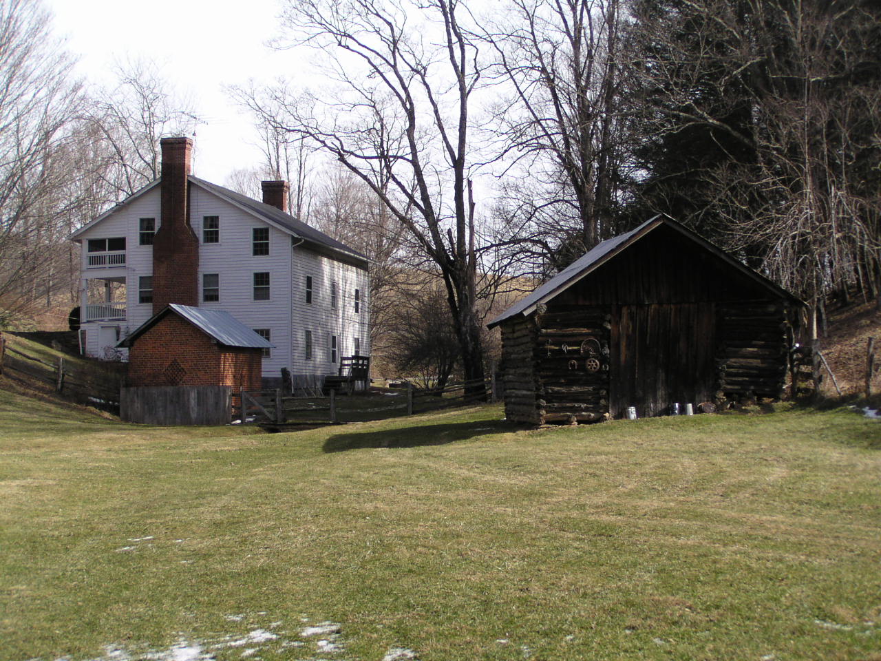 Main House and Outbuildings. Photo credit: Mike Pulice/DHR, 2005