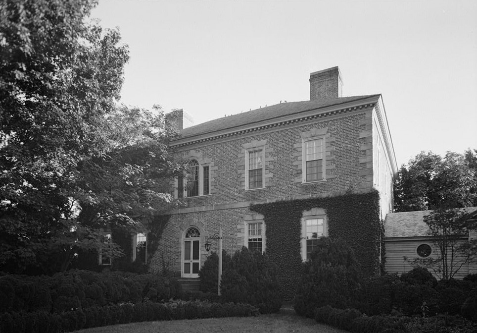 North Front Elevation, Post-Move. Photo credit: HABS/Library of Congress, ca 1940.
