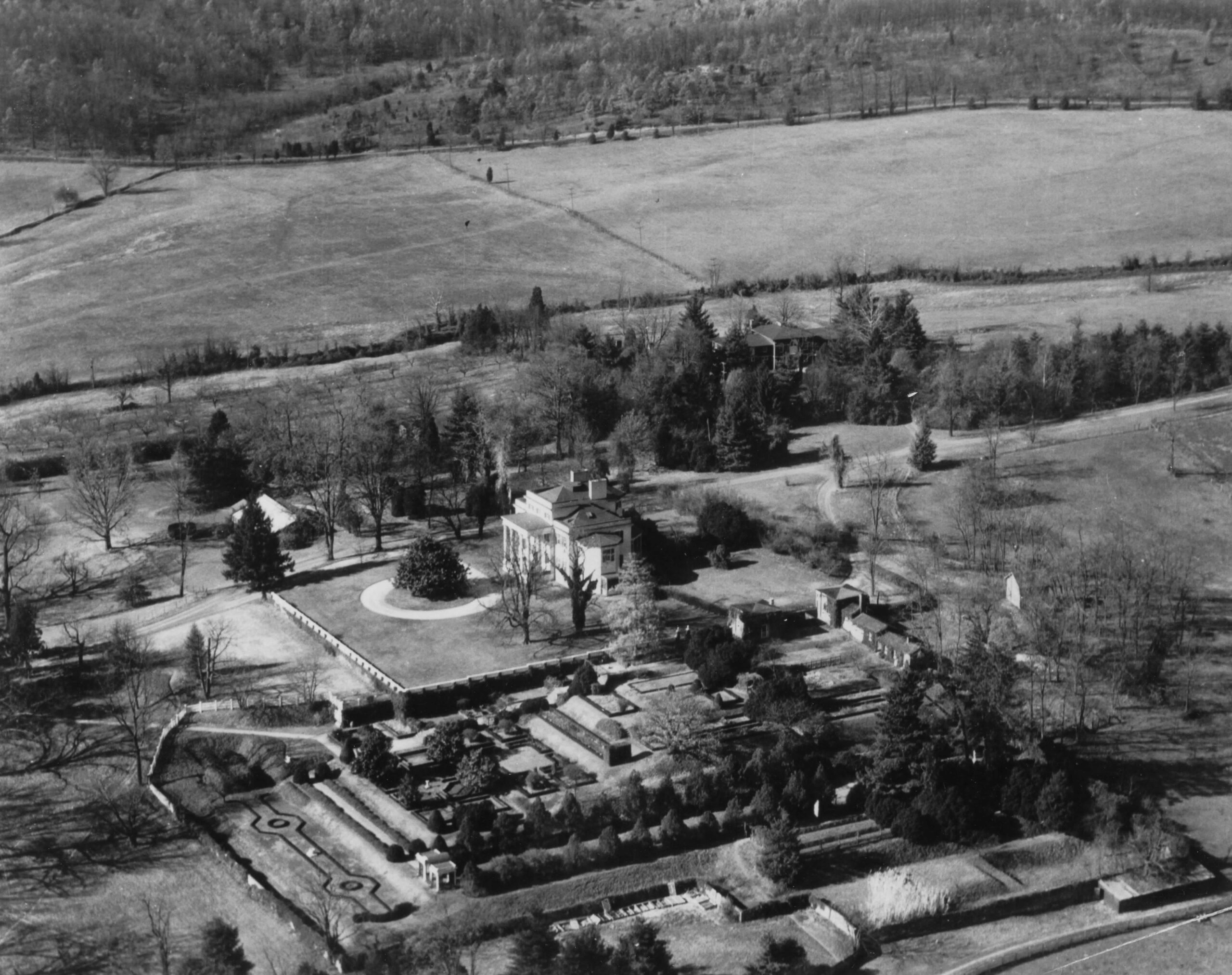 Aerial View. Photo credit: DHR, ca 1969