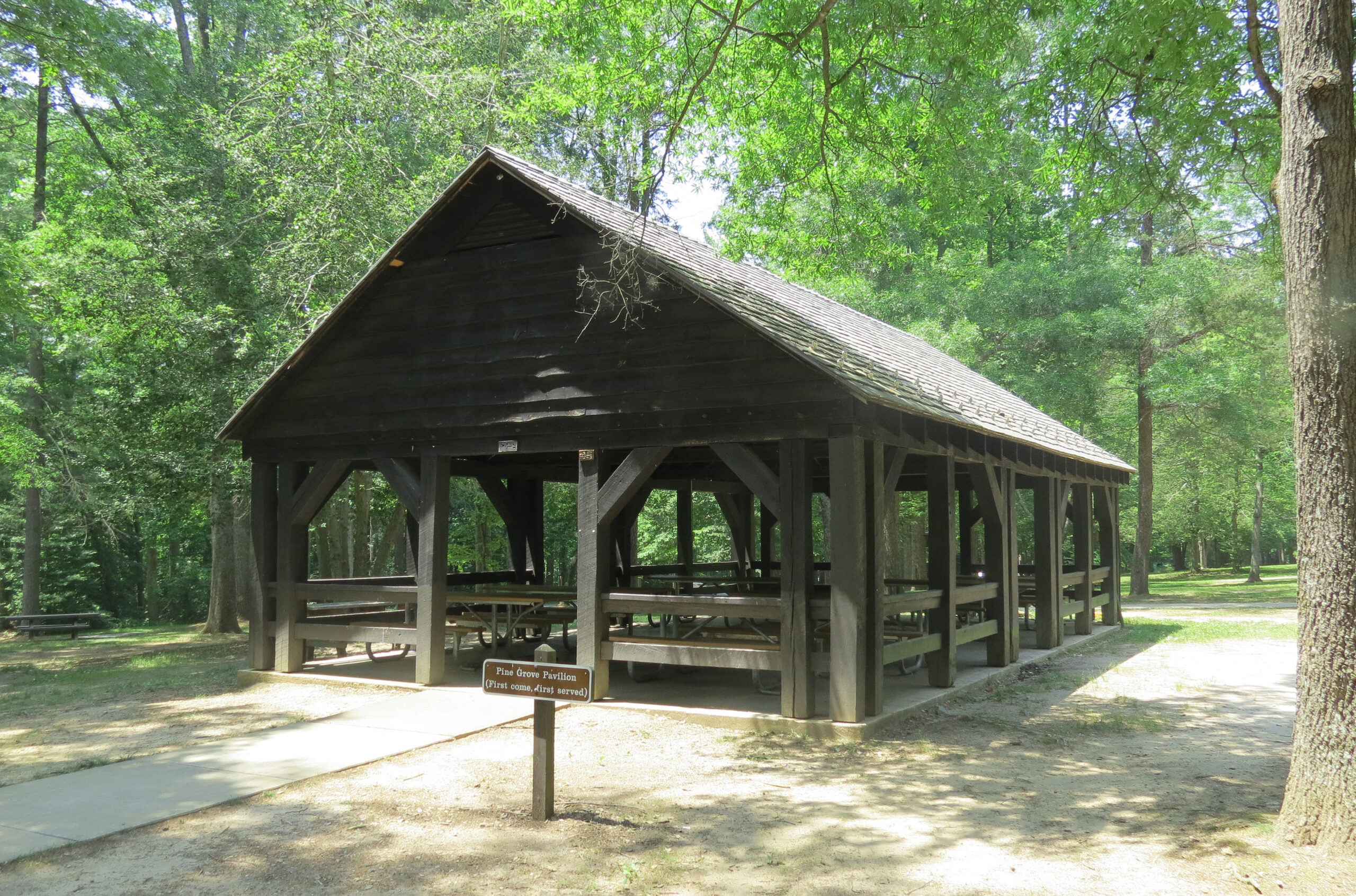 Picnic Pavilion, Pine Camp. Photo credit: David Edwards, 2023