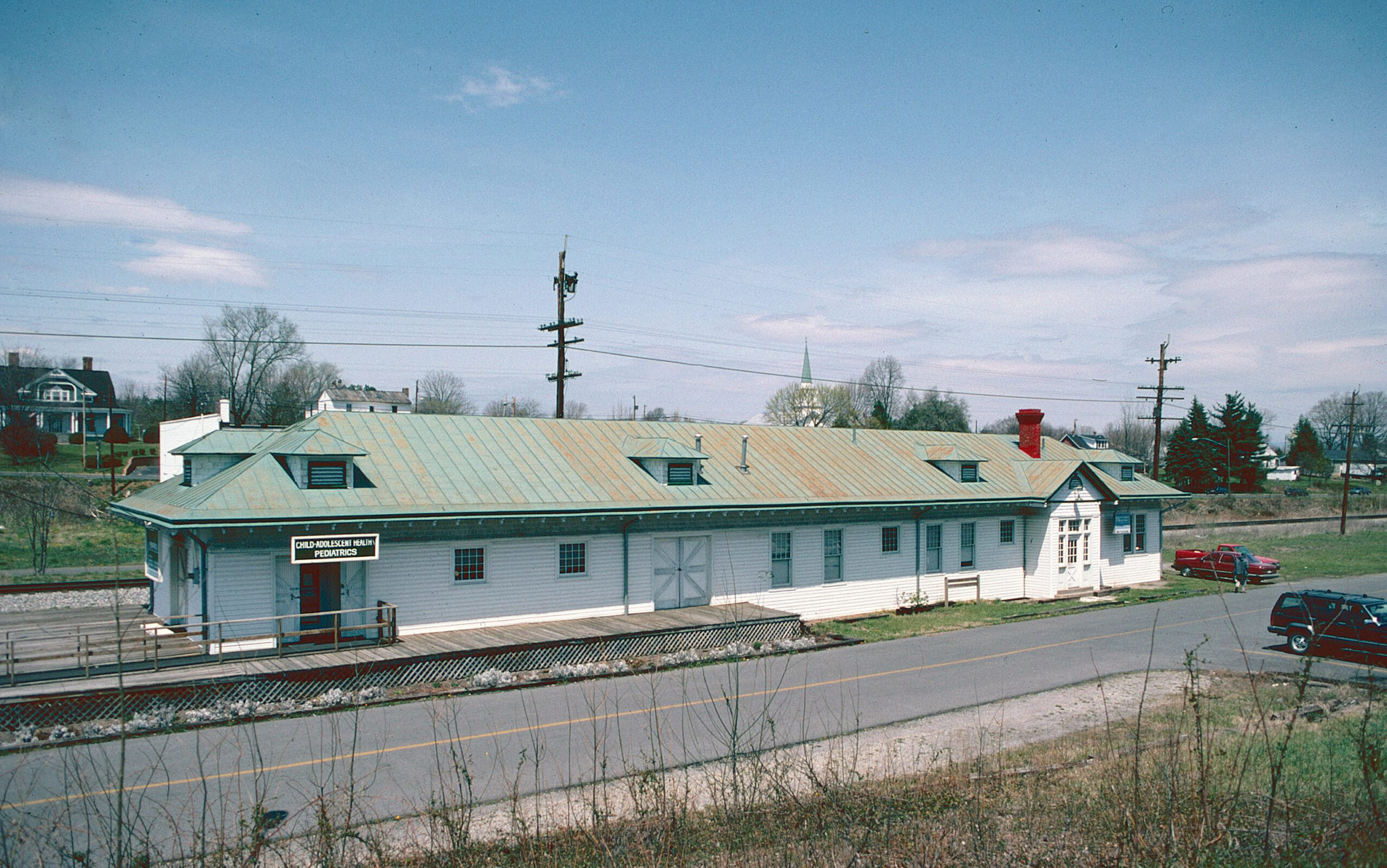 N&W Railroad Depot.  Photo credit: Dan Pezzoni, 1992