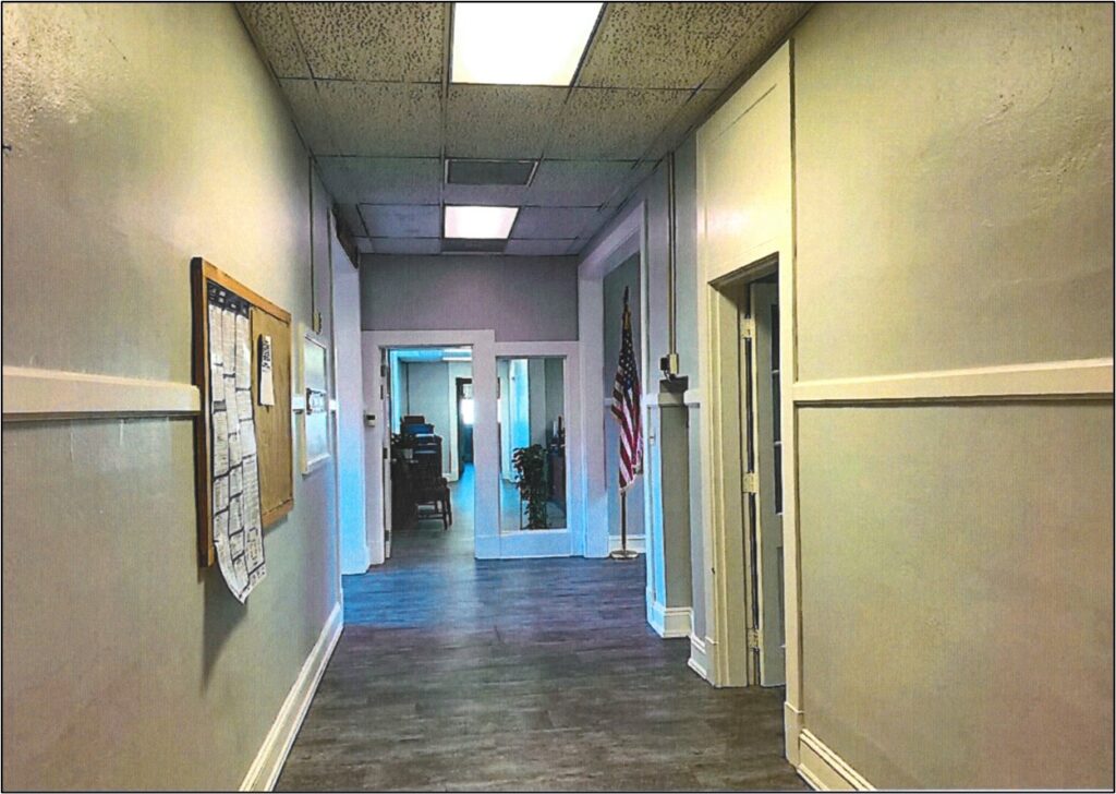 The principal corridor within Bedford Training School.