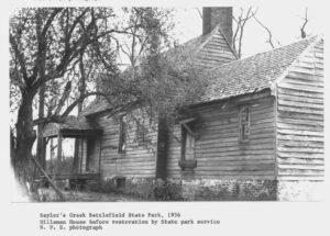A 1936 photo of the Overton-Hillsman House.