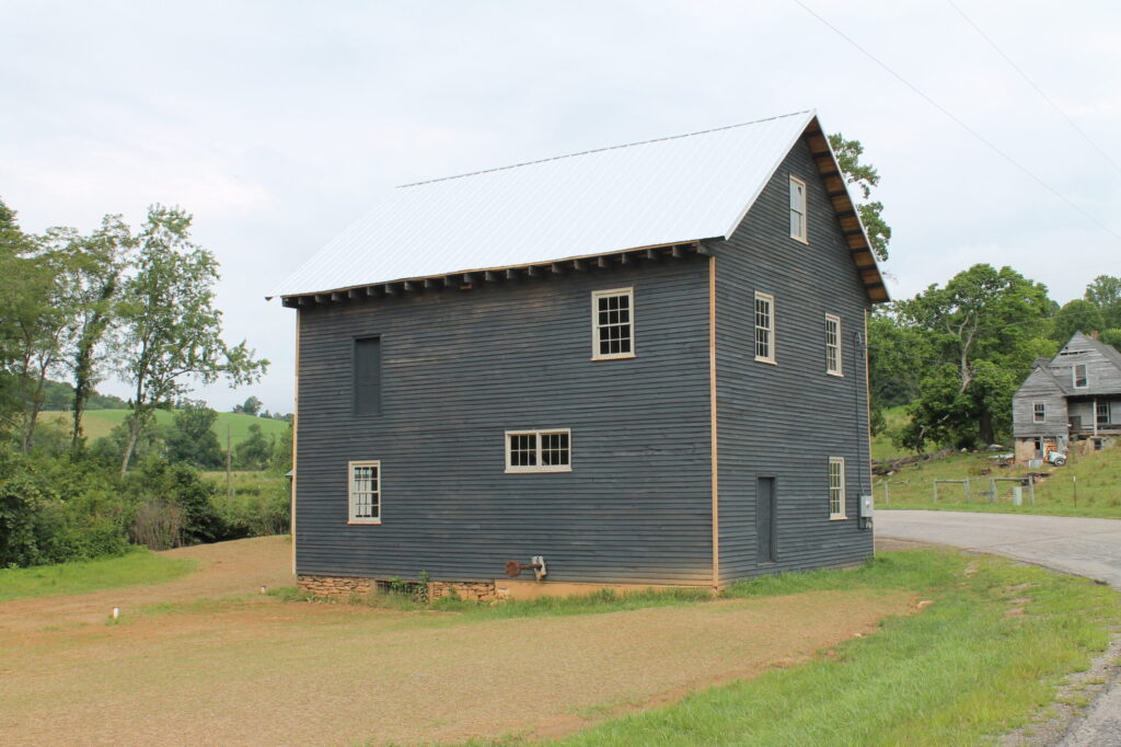 Roberson Mill as it appeared in 2022 with restoration under way.