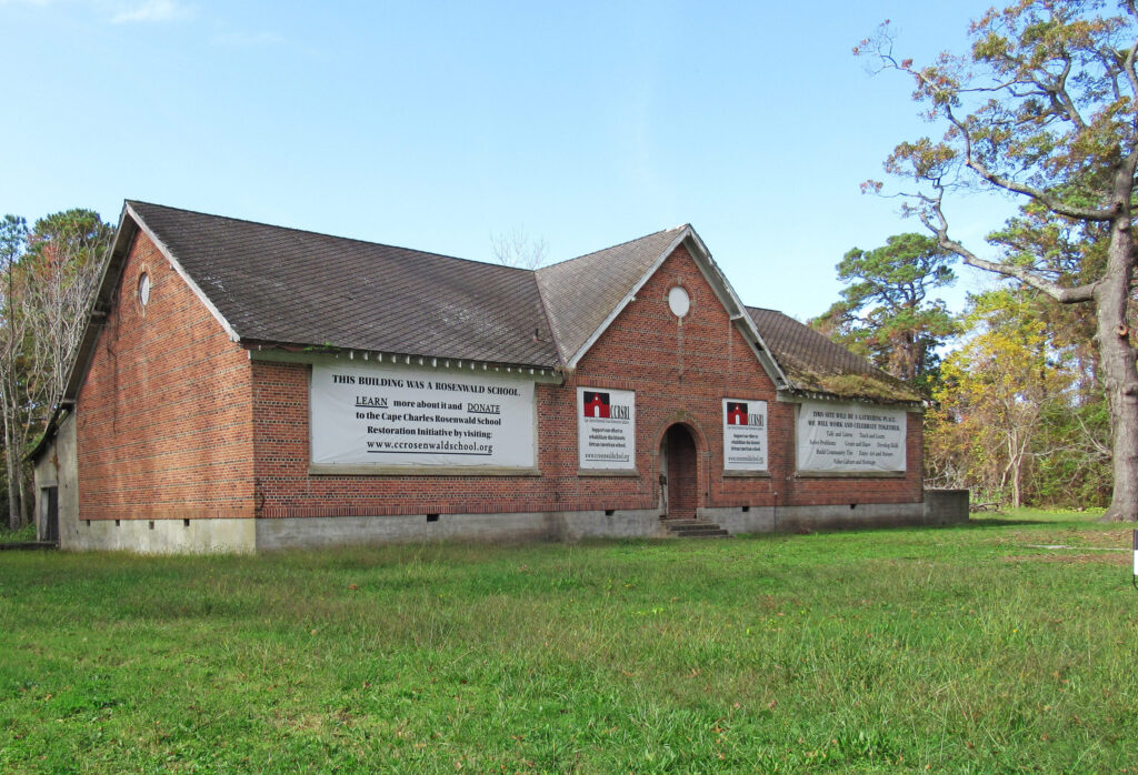 Cape Charles Rosenwald School. Photo credit: Mary Ruffin Hanbury, 2022