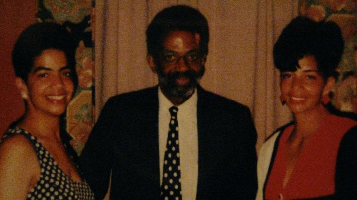 Conan Paige with his daughters Carol and Cordenia