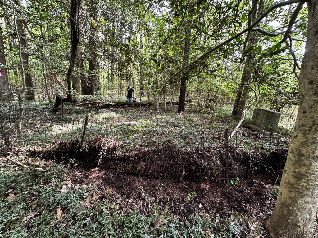 Blick plantation family cemetery.