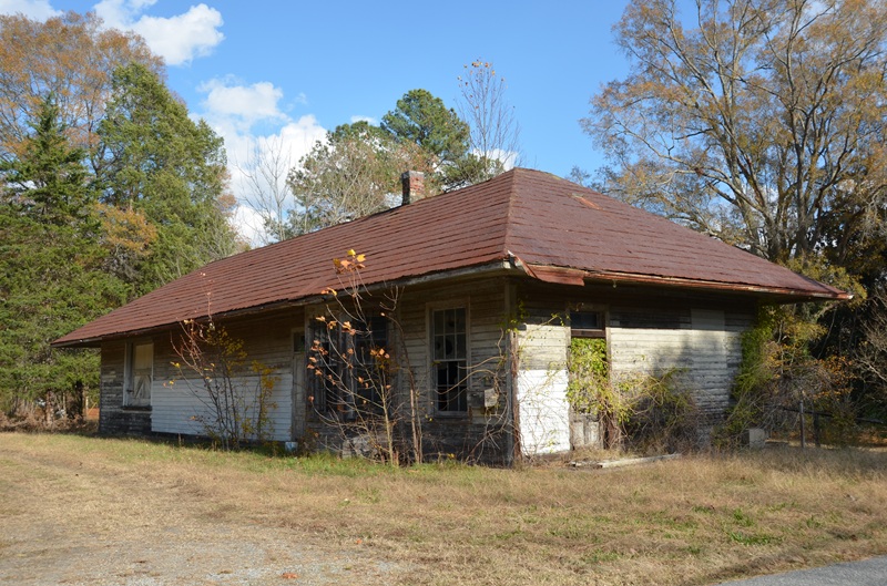The former Atlantic & Danville depot in Baskerville
