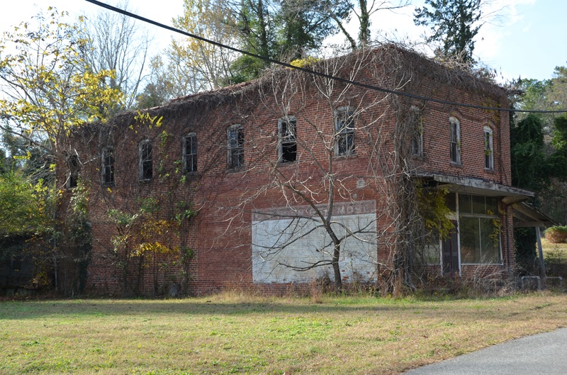 The former Dunn General Merchandise store, located across from the Baskerville depot