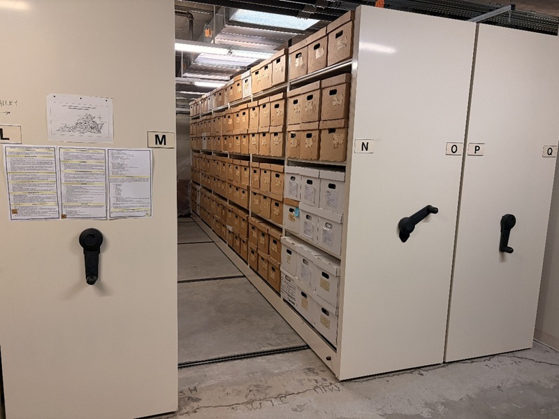 museum high-density mobile shelves