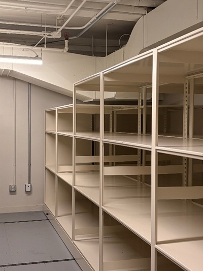 new shelving for artifacts